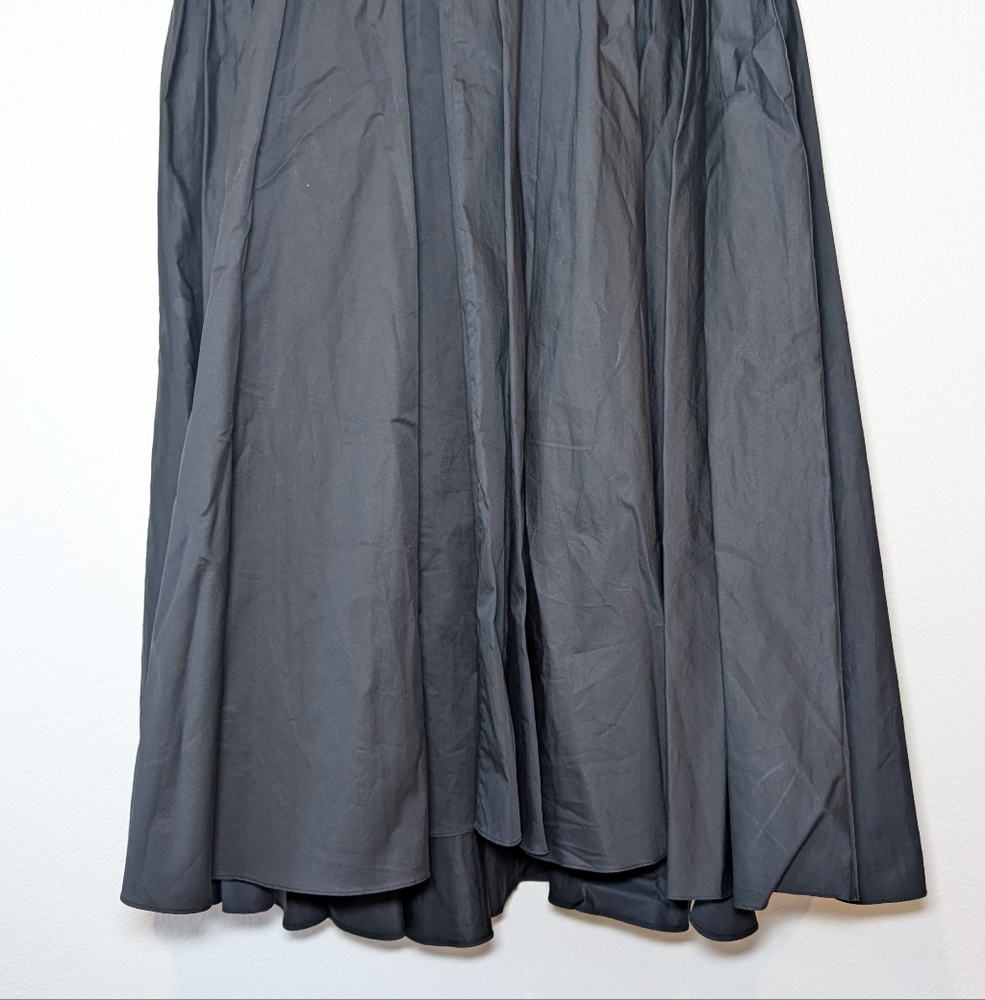 Tibi Eco Black Smocked Gathered Dress - Picture 7 of 16